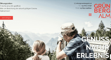 Mono - Best Website Competition Showcase - Grünbergalm