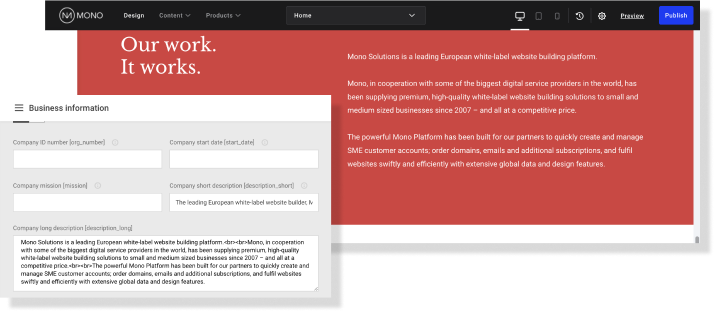 Adding line breaks with HTML in the standard global data fields.