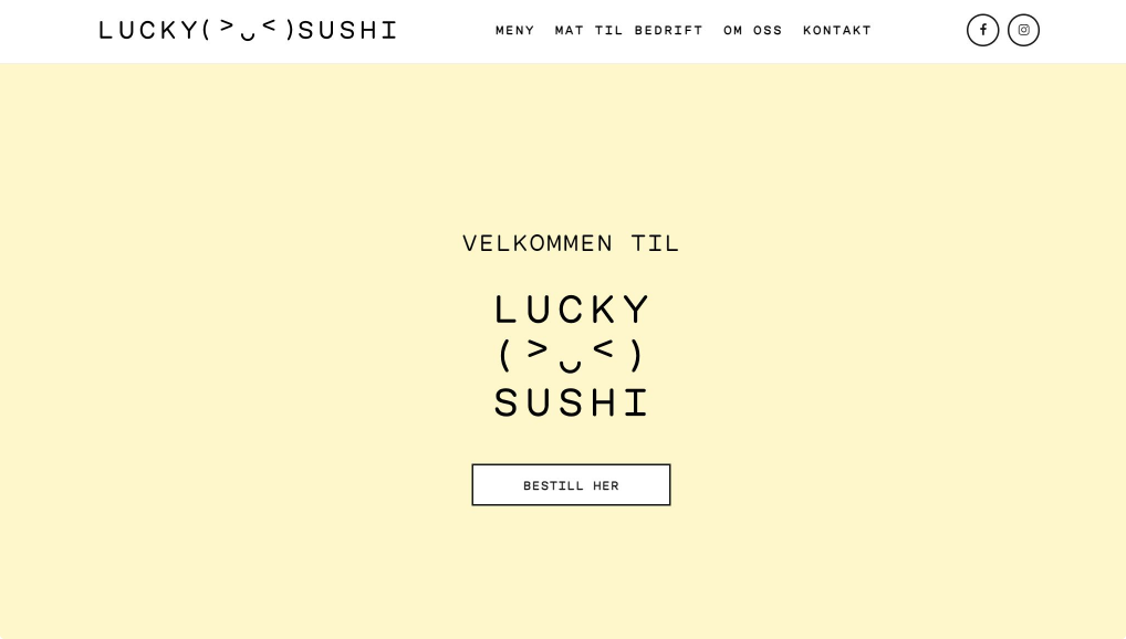 Mono Best Website Competition 2023 Showcase - Lucky Sushi