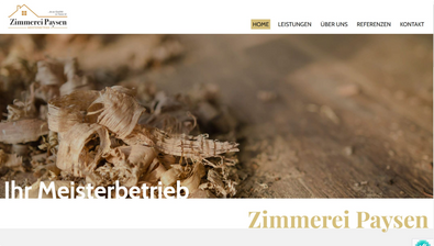 Mono - Best Website Competition Showcase 2023 - Zimmerei Paysen