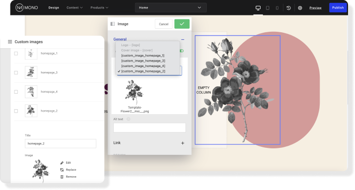 Mono Solutions - Sync images - Global Data and Image modules