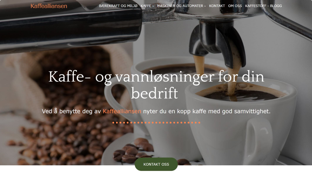 Mono Best Website Competition 2023 Showcase - Kaffealliansen AS
