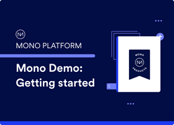 Mono Platform demo: Getting started