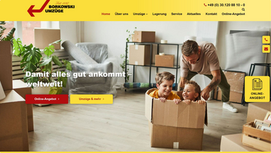 Mono - Best Website Competition Showcase 2023 - BORKOWSKI UMZÜGE