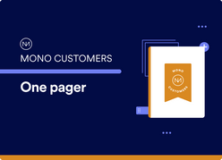 Mono Customers: One pager