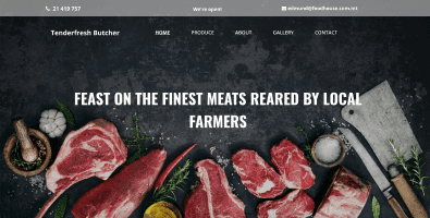 Mono - Best Website Competition Showcase - Tenderfresh Butcher