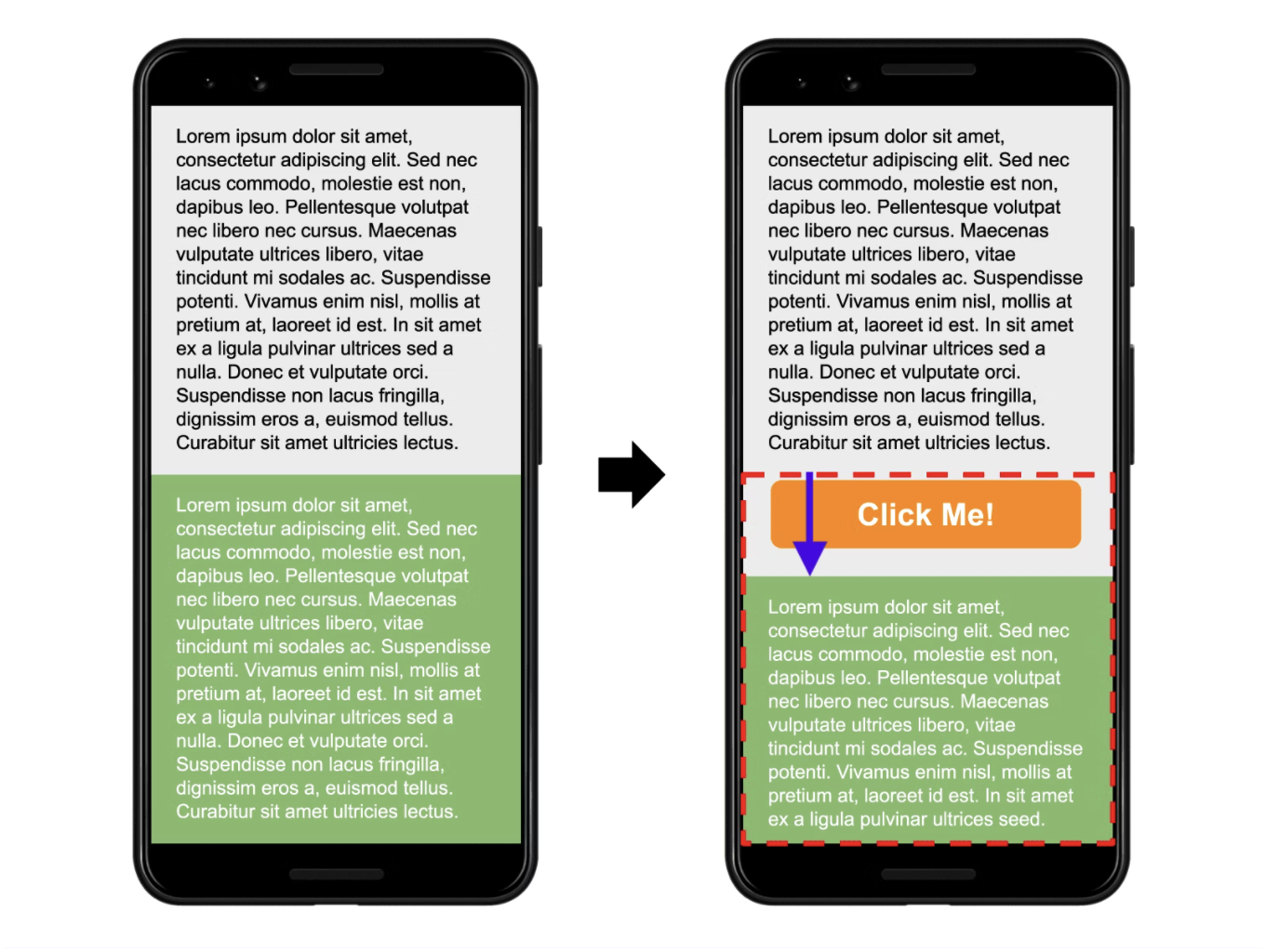 Cumulative Layout Shift (CLS) - Button and content shift - web.dev