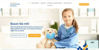 Mono - Best Website Competition Showcase - Kinderklinikum Nurnberg
