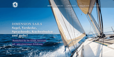 Mono - Best Website Competition Showcase - Dimension Sails