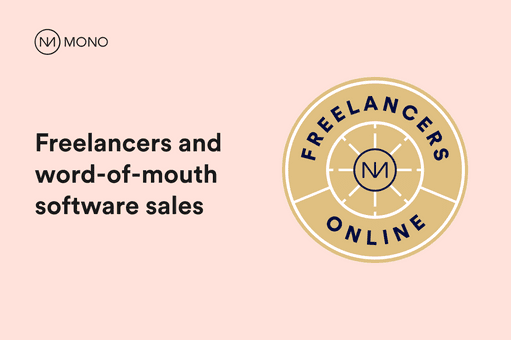 Freelancers and word-of-mouth software sales 