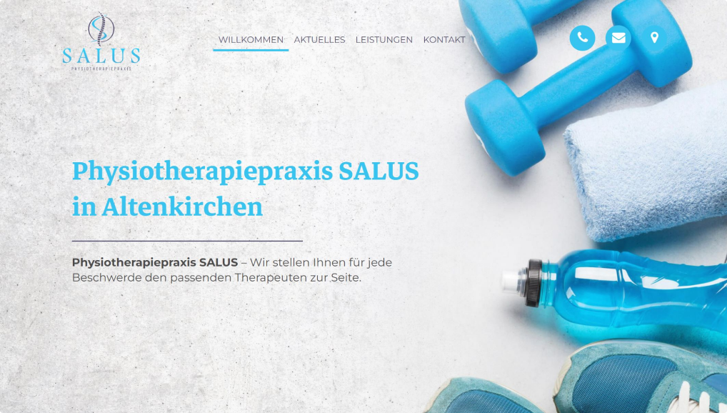 Mono Best Website Competition 2023 Showcase - Physiotherapiepraxis SALUS