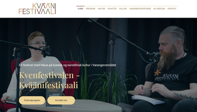 Mono - Best Website Competition Showcase 2023 - Kvenfestivalen – Kväänifestivaali