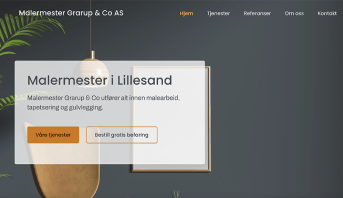 Mono Best Website Competition 2022 Showcase - Malermester Grarup