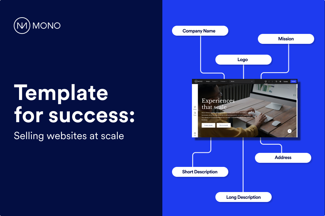 Template for success: Selling websites at scale