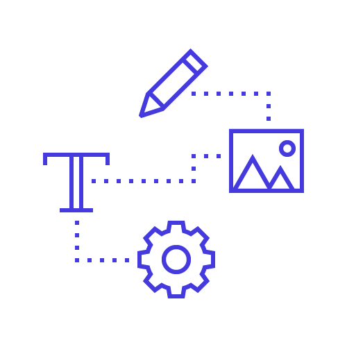 A graphic of a website as a data hub.