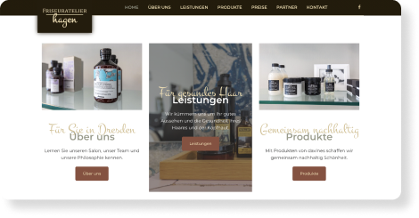Mono Best Website Competition - Fonts and Typography - Size Font Family - Friseur Atelier Hagen