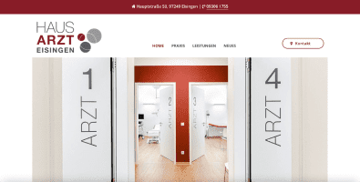 Mono - Best Website Competition Showcase - Haus Arzt Eisingen